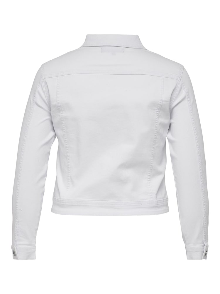 ONLY Curve White Denim Jacket - Image 6 of 6