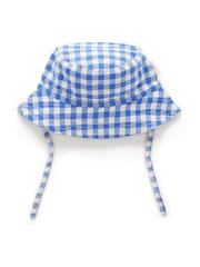 Purebaby Gingham Hat - Image 1 of 4
