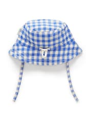 Purebaby Gingham Hat - Image 4 of 4