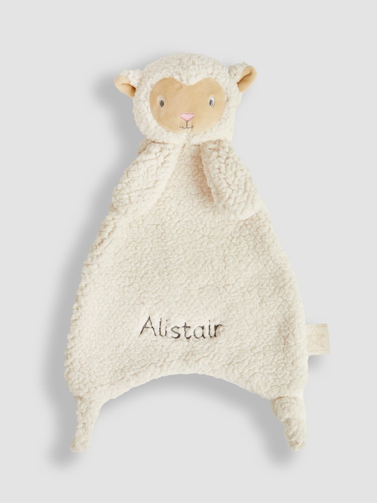 JoJo Maman Bébé Sheep Personalised Comforter - Image 1 of 3