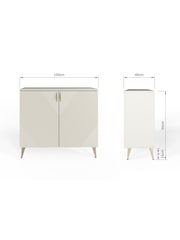Frank Olsen Antique White AVA Two Door SMART Sideboard - Image 9 of 9