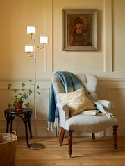 Laura Ashley Chrome Southwell 3 Light Floor Lamp - Image 2 of 5