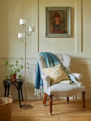 Laura Ashley Chrome Southwell 3 Light Floor Lamp - Image 3 of 5