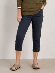 Seasalt Cornwall Blue Albert Quay Slim Fit Crops - Image 1 of 1
