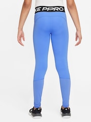 Nike Blue Pro Dri-FIT Leggings - Image 2 of 3