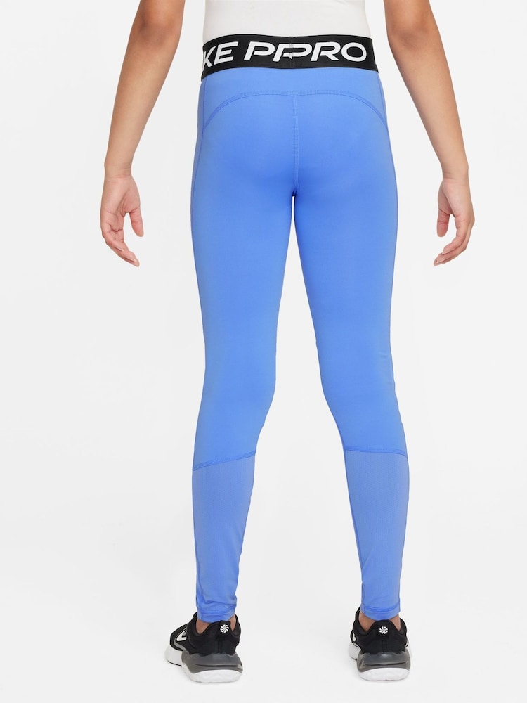 Nike Blue Pro Dri-FIT Leggings - Image 2 of 3