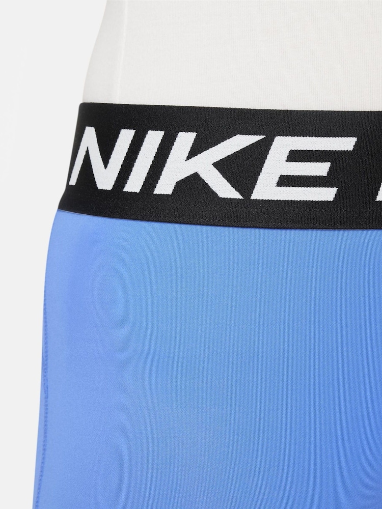 Nike Blue Pro Dri-FIT Leggings - Image 3 of 3