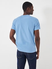Crew Clothing Sky Blue Plain 100% Cotton Classic T-Shirt - Image 2 of 4