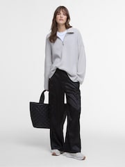 Barbour® International Franchesca Funnel Neck Half Zip Knitted Jumper - Image 2 of 6