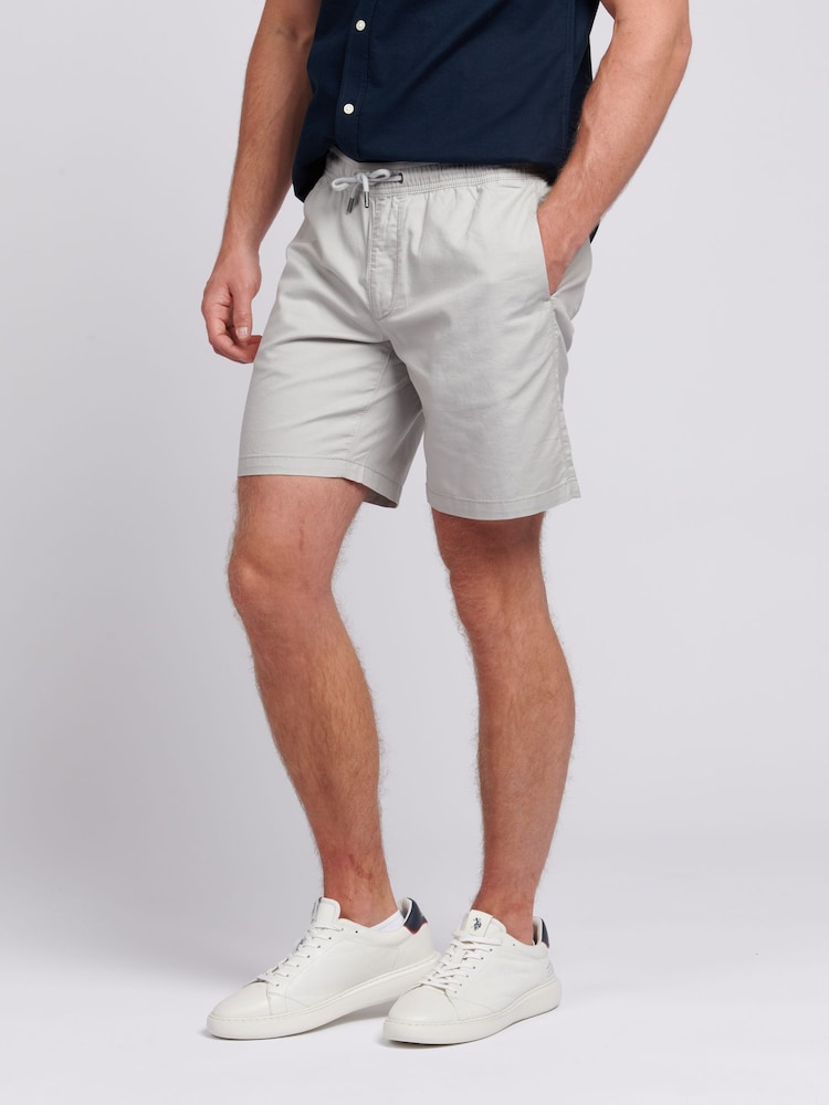 U.S. Polo Assn. Grey Mens Linen Blend Deck Shorts - Image 1 of 6