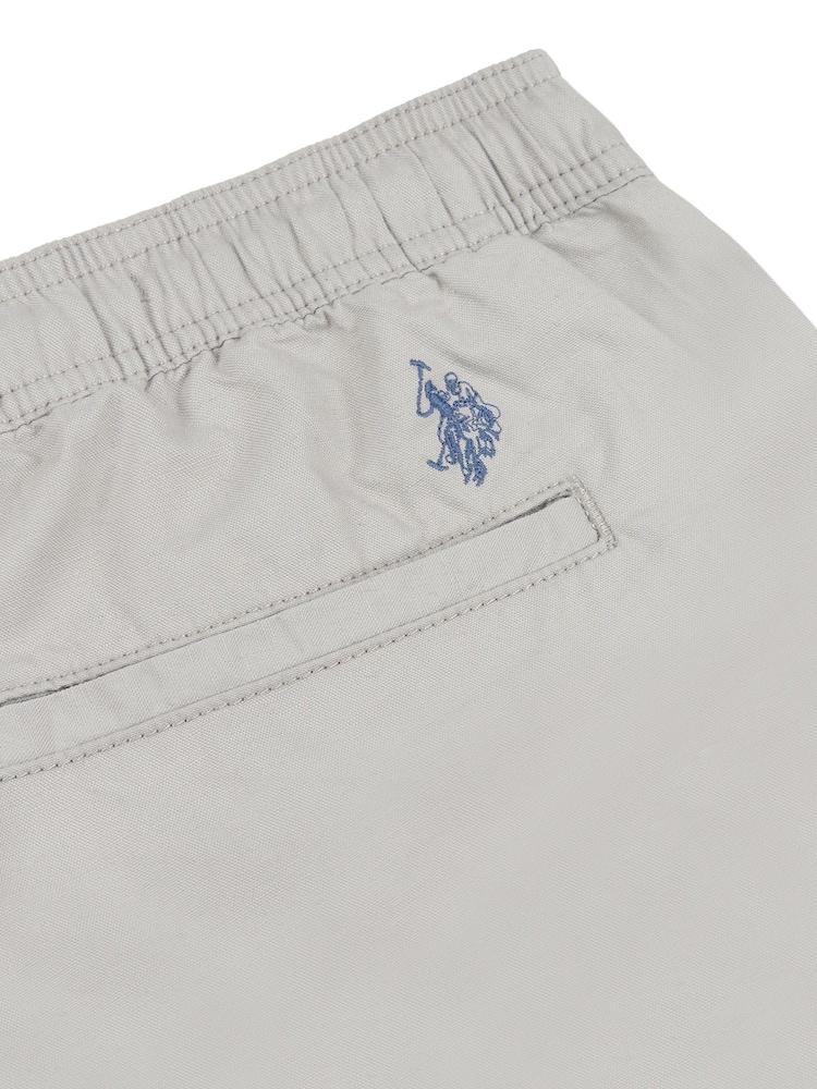 U.S. Polo Assn. Grey Mens Linen Blend Deck Shorts - Image 6 of 6