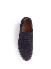 Jones Bootmaker Blue Lowen2 Suede Casual Lace-Up Shoes - Image 5 of 6
