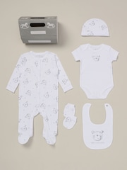 Rock-A-Bye Baby Boutique 100% Cotton 5-Piece Printed Gift Set - Image 1 of 6