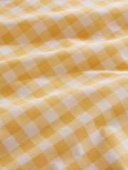 Yellow Gingham Duvet Cover and Pillowcase Set - Image 4 of 4