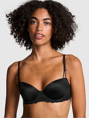 Victoria's Secret PINK Black Balcony Smooth Cup Lace Bra - Image 1 of 4