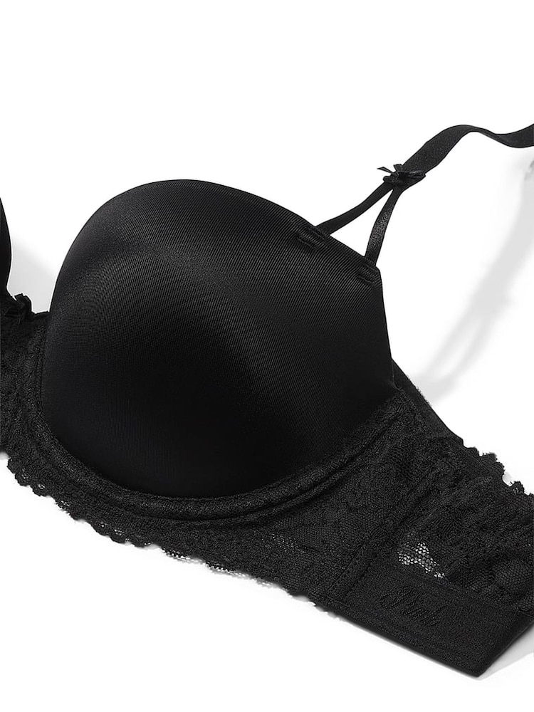 Victoria's Secret PINK Black Balcony Smooth Cup Lace Bra - Image 4 of 4
