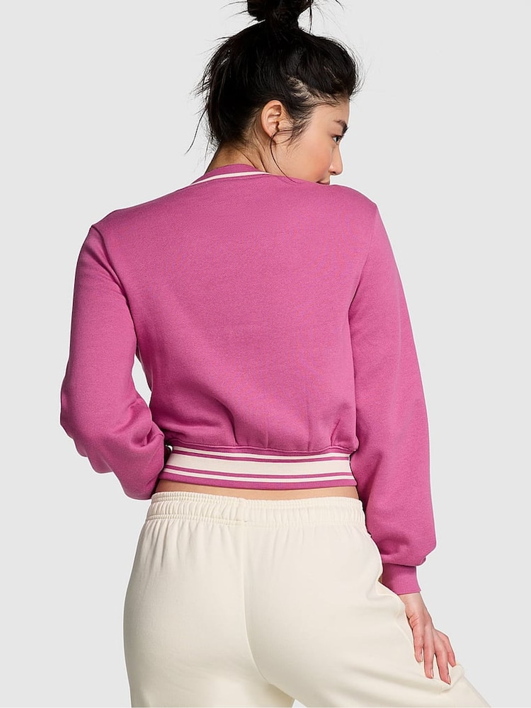 Victoria's Secret PINK Pink Violet Fleece Cardigan - Image 2 of 3