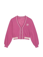 Victoria's Secret PINK Pink Violet Fleece Cardigan - Image 3 of 3