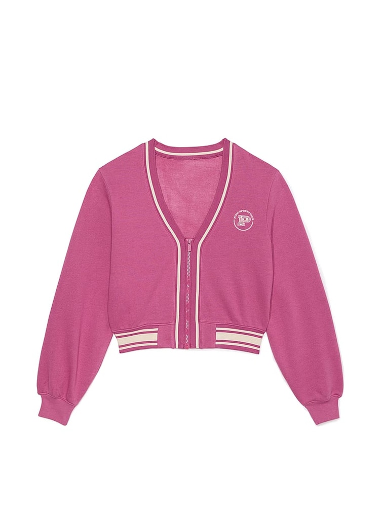 Victoria's Secret PINK Pink Violet Fleece Cardigan - Image 3 of 3