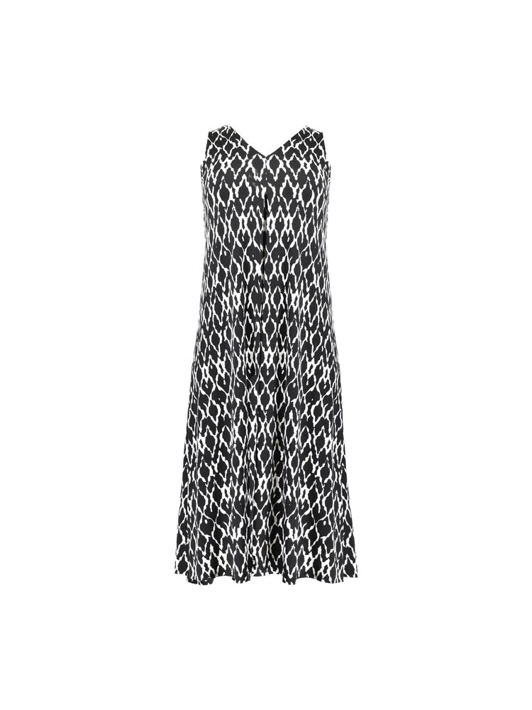 Live Unlimited Black Curve Mono Ikat Print Jersey Relaxed Maxi Dress - Image 6 of 6 Live Unlimited Black Curve Mono Ikat Print Jersey Relaxed Maxi Dress - Image 6 of 6