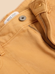 White Stuff Yellow Tia Wide Leg Crop Jeans - Image 5 of 5