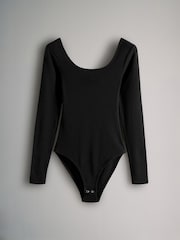 The Set Grey/Black/White 3 Pack Ribbed Long Sleeve Bodysuits - Image 8 of 11