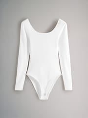 The Set Grey/Black/White 3 Pack Ribbed Long Sleeve Bodysuits - Image 9 of 11