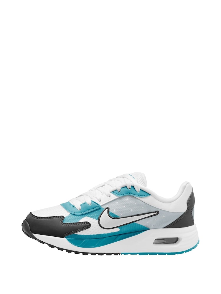 Nike White/Pink Youth Air Max Solo Trainers - Image 2 of 4