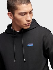 Penfield Black Mens Relaxed Fit Original Logo 100% Cotton Hoodie - Image 3 of 6