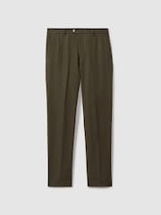Oscar Jacobson Slim Fit Cotton Trousers - Image 2 of 5