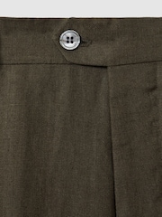 Oscar Jacobson Slim Fit Cotton Trousers - Image 5 of 5