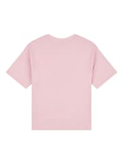Lee Pink Girls Boxy Fit 100% Cotton Check Graphic T-Shirt - Image 8 of 9