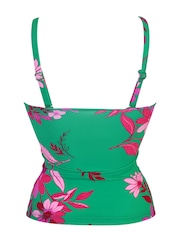Pour Moi Green & Pink Multi Free Spirit Underwired Tankini - Image 4 of 4