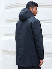 Темно-синий - Waterproof Padded 3 in 1 Signature Hooded Coat - Image 3 of 10