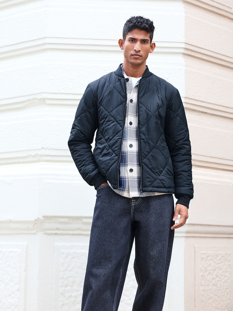 Navy Blue Waterproof Padded 3 in 1 Signature Hooded Coat - Image 4 of 10