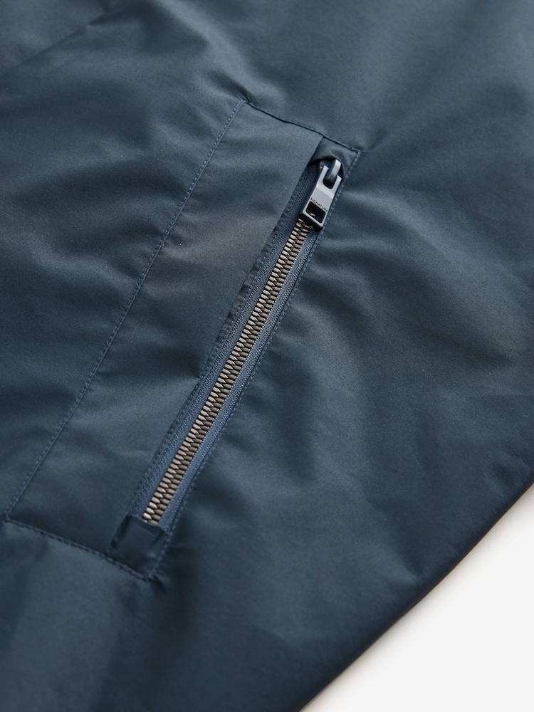 Navy Blue Waterproof Padded 3 in 1 Signature Hooded Coat - Image 9 of 10
