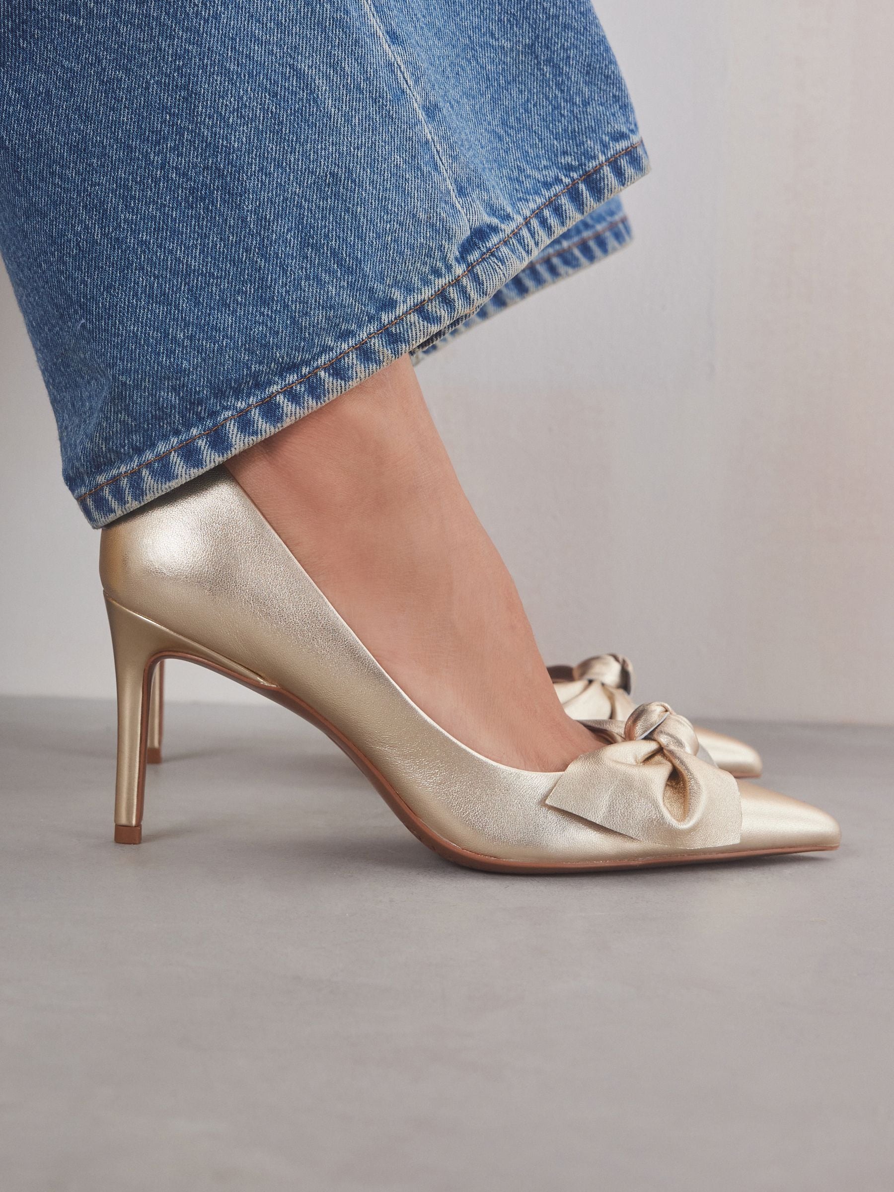 Office gold shoes sales