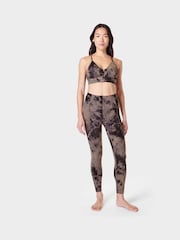 Sweaty Betty Mocha Brown Spray Dye Supersoft Strappy Back Bra - Image 4 of 7