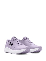 Under Armour Purple/White Charged Surge 4 Trainers - Image 3 of 5
