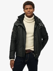 Superdry Black Hooded Mountain SD Windbreaker Jacket - Image 1 of 7