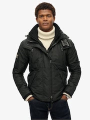 Superdry Black Hooded Mountain SD Windbreaker Jacket - Image 2 of 7