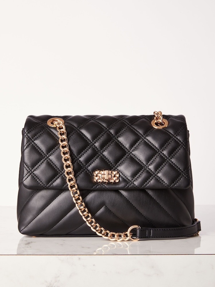 Lipsy Black Multiway Chain Crossbody Bag - Image 1 of 5