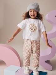 Pink 100% Cotton T-Shirts And Trousers Set (3mths-7yrs) - Image 1 of 9