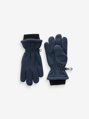 Navy Blue Fleece Gloves (3-16yrs) - Image 1 of 1