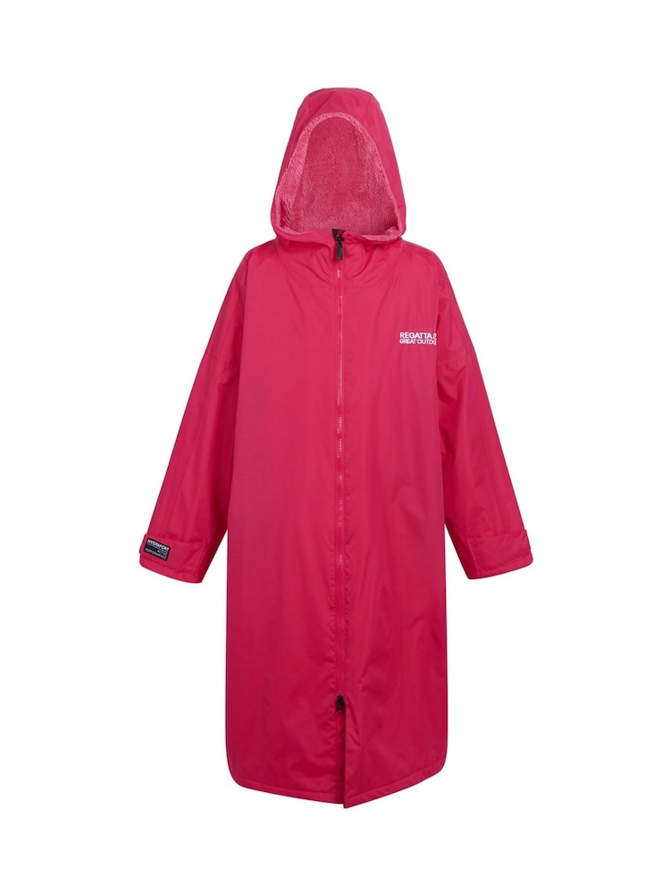 Regatta Pink Adult Waterproof Changing Robe - Image 8 of 10