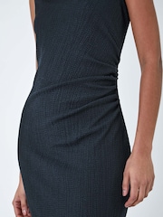 Dusk Blue Ruched Cowl Neck Midi Dress - Image 5 of 5