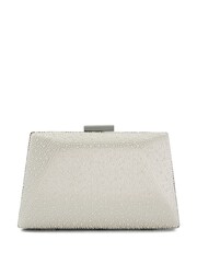 Dune London Cream Because Box Wedding Clutch Bag - Image 3 of 5