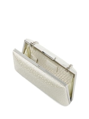Dune London Cream Because Box Wedding Clutch Bag - Image 4 of 5