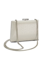 Dune London Cream Because Box Wedding Clutch Bag - Image 5 of 5