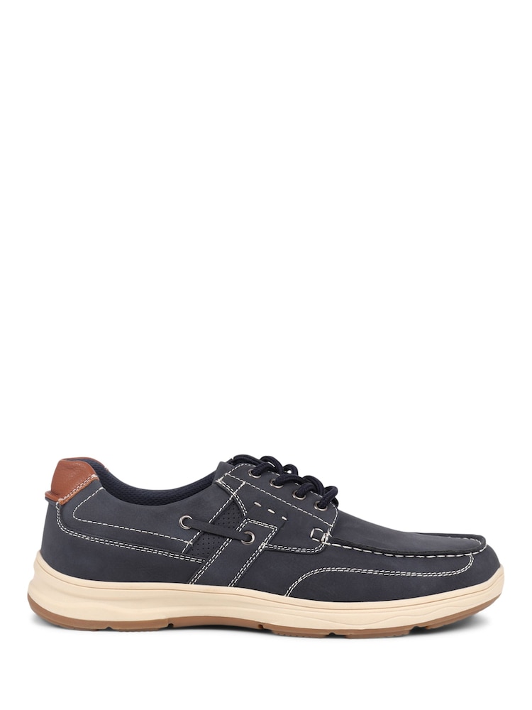 Pavers Navy Pavers Blue Casual Lace Up Shoes - Image 2 of 5